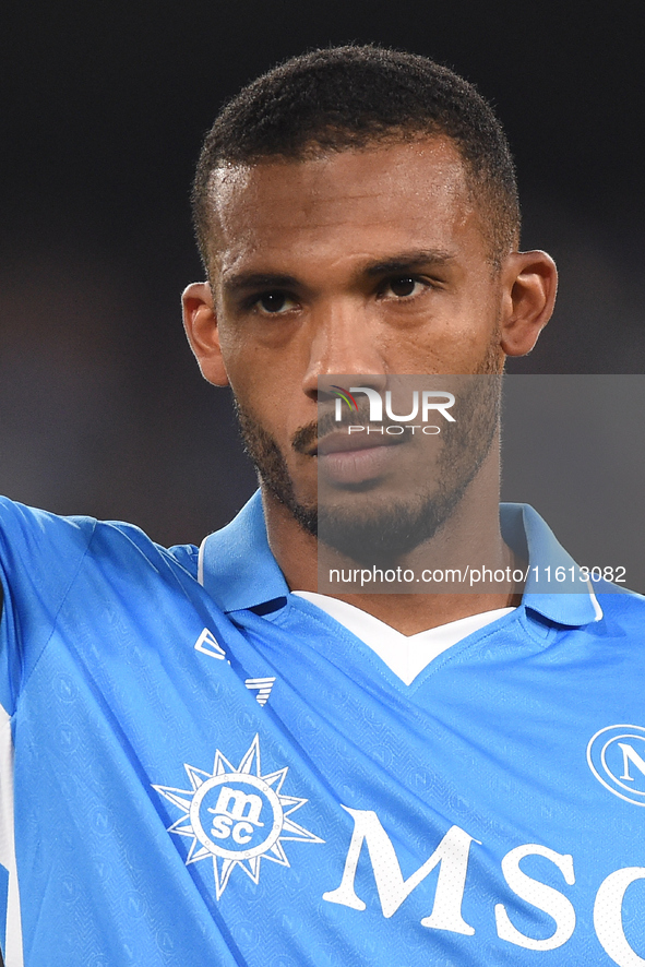 Juan Jesus of SSC Napoli during the Coppa Italia match between SSC Napoli and Palermo FC at Stadio Diego Armando Maradona Naples Italy on 26...