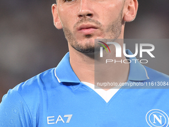 Billy Gilmour of SSC Napoli during the Coppa Italia match between SSC Napoli and Palermo FC at Stadio Diego Armando Maradona Naples Italy on...