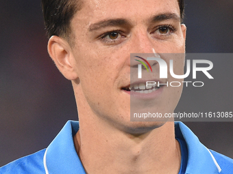 Giacomo Raspadori of SSC Napoli during the Coppa Italia match between SSC Napoli and Palermo FC at Stadio Diego Armando Maradona Naples Ital...