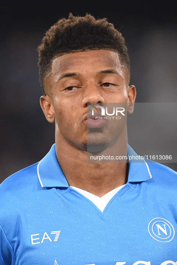 David Neres of SSC Napoli during the Coppa Italia match between SSC Napoli and Palermo FC at Stadio Diego Armando Maradona Naples Italy on 2...