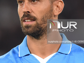 Leonardo Spinazzola of SSC Napoli during the Coppa Italia match between SSC Napoli and Palermo FC at Stadio Diego Armando Maradona Naples It...