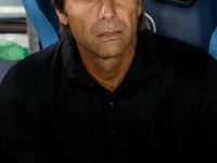 Antonio Conte Head Coach of SSC Napoli during the Coppa Italia match between SSC Napoli and Palermo FC at Stadio Diego Armando Maradona Napl...