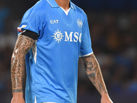 Leonardo Spinazzola of SSC Napoli during the Coppa Italia match between SSC Napoli and Palermo FC at Stadio Diego Armando Maradona Naples It...