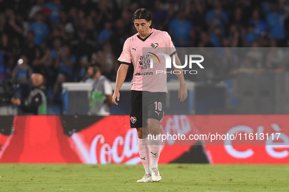 Filippo Ranocchia of Palermo FC during the Coppa Italia match between SSC Napoli and Palermo FC at Stadio Diego Armando Maradona Naples Ital...