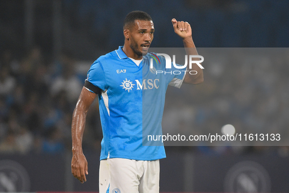 Juan Jesus of SSC Napoli during the Coppa Italia match between SSC Napoli and Palermo FC at Stadio Diego Armando Maradona Naples Italy on 26...