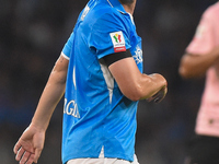 Billy Gilmour of SSC Napoli during the Coppa Italia match between SSC Napoli and Palermo FC at Stadio Diego Armando Maradona Naples Italy on...