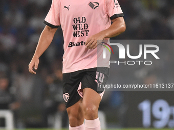 Filippo Ranocchia of Palermo FC during the Coppa Italia match between SSC Napoli and Palermo FC at Stadio Diego Armando Maradona Naples Ital...