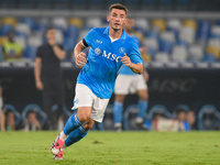 Billy Gilmour of SSC Napoli during the Coppa Italia match between SSC Napoli and Palermo FC at Stadio Diego Armando Maradona Naples Italy on...