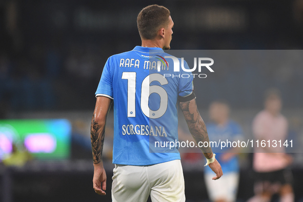 Rafa Marin of SSC Napoli during the Coppa Italia match between SSC Napoli and Palermo FC at Stadio Diego Armando Maradona Naples Italy on 26...