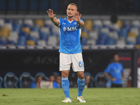 Stanislav Lobotka of SSC Napoli during the Coppa Italia match between SSC Napoli and Palermo FC at Stadio Diego Armando Maradona Naples Ital...