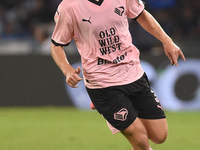 Kristoffer Lund of Palermo FC during the Coppa Italia match between SSC Napoli and Palermo FC at Stadio Diego Armando Maradona Naples Italy...