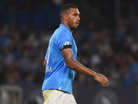 Juan Jesus of SSC Napoli during the Coppa Italia match between SSC Napoli and Palermo FC at Stadio Diego Armando Maradona Naples Italy on 26...