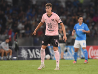 Aljosa Vasic of Palermo FC during the Coppa Italia match between SSC Napoli and Palermo FC at Stadio Diego Armando Maradona Naples Italy on...