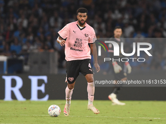 Rayyan Baniya of Palermo FC during the Coppa Italia match between SSC Napoli and Palermo FC at Stadio Diego Armando Maradona Naples Italy on...