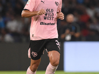 Pietro Ceccaroni of Palermo FC during the Coppa Italia match between SSC Napoli and Palermo FC at Stadio Diego Armando Maradona Naples Italy...