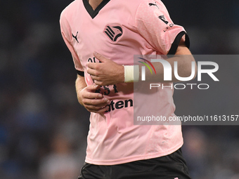 Jeremy Le Douaron of Palermo FC during the Coppa Italia match between SSC Napoli and Palermo FC at Stadio Diego Armando Maradona Naples Ital...