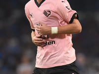 Jeremy Le Douaron of Palermo FC during the Coppa Italia match between SSC Napoli and Palermo FC at Stadio Diego Armando Maradona Naples Ital...