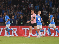 Juan Jesus of SSC Napoli celebrates after scoring during the Coppa Italia match between SSC Napoli and Palermo FC at Stadio Diego Armando Ma...