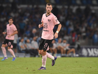 Jeremy Le Douaron of Palermo FC during the Coppa Italia match between SSC Napoli and Palermo FC at Stadio Diego Armando Maradona Naples Ital...