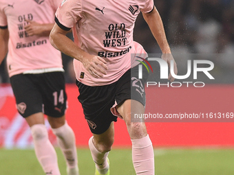 Patryk Peda of Palermo FC during the Coppa Italia match between SSC Napoli and Palermo FC at Stadio Diego Armando Maradona Naples Italy on 2...