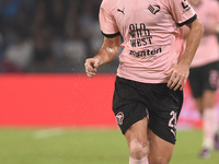 Patryk Peda of Palermo FC during the Coppa Italia match between SSC Napoli and Palermo FC at Stadio Diego Armando Maradona Naples Italy on 2...