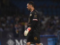 Salvatore Sirigu of Palermo FC during the Coppa Italia match between SSC Napoli and Palermo FC at Stadio Diego Armando Maradona Naples Italy...