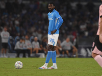 Andre-Frank Zambo Anguissa of SSC Napoli during the Coppa Italia match between SSC Napoli and Palermo FC at Stadio Diego Armando Maradona Na...