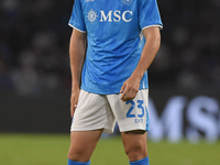 Alessio Zerbin of SSC Napoli during the Coppa Italia match between SSC Napoli and Palermo FC at Stadio Diego Armando Maradona Naples Italy o...