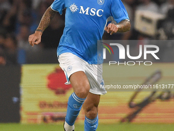 Leonardo Spinazzola of SSC Napoli during the Coppa Italia match between SSC Napoli and Palermo FC at Stadio Diego Armando Maradona Naples It...