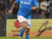 Leonardo Spinazzola of SSC Napoli during the Coppa Italia match between SSC Napoli and Palermo FC at Stadio Diego Armando Maradona Naples It...