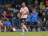 Pietro Ceccaroni of Palermo FC during the Coppa Italia match between SSC Napoli and Palermo FC at Stadio Diego Armando Maradona Naples Italy...