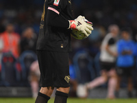 Salvatore Sirigu of Palermo FC during the Coppa Italia match between SSC Napoli and Palermo FC at Stadio Diego Armando Maradona Naples Italy...