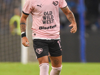 Roberto Insigne of Palermo FC during the Coppa Italia match between SSC Napoli and Palermo FC at Stadio Diego Armando Maradona Naples Italy...