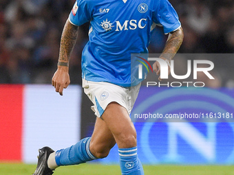 Leonardo Spinazzola of SSC Napoli during the Coppa Italia match between SSC Napoli and Palermo FC at Stadio Diego Armando Maradona Naples It...