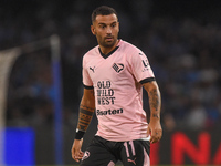 Roberto Insigne of Palermo FC during the Coppa Italia match between SSC Napoli and Palermo FC at Stadio Diego Armando Maradona Naples Italy...