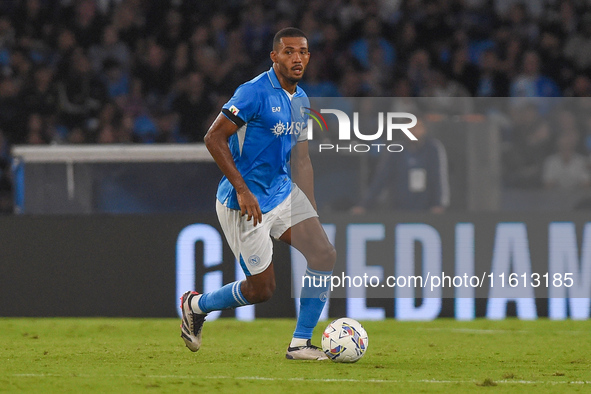 Juan Jesus of SSC Napoli during the Coppa Italia match between SSC Napoli and Palermo FC at Stadio Diego Armando Maradona Naples Italy on 26...