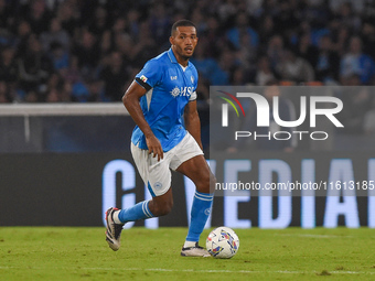 Juan Jesus of SSC Napoli during the Coppa Italia match between SSC Napoli and Palermo FC at Stadio Diego Armando Maradona Naples Italy on 26...