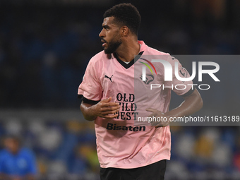 Rayyan Baniya of Palermo FC during the Coppa Italia match between SSC Napoli and Palermo FC at Stadio Diego Armando Maradona Naples Italy on...