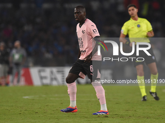 Claudio Gomes of Palermo FC during the Coppa Italia match between SSC Napoli and Palermo FC at Stadio Diego Armando Maradona Naples Italy on...