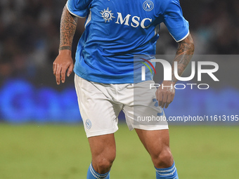 Leonardo Spinazzola of SSC Napoli during the Coppa Italia match between SSC Napoli and Palermo FC at Stadio Diego Armando Maradona Naples It...