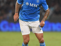 Leonardo Spinazzola of SSC Napoli during the Coppa Italia match between SSC Napoli and Palermo FC at Stadio Diego Armando Maradona Naples It...