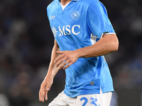 Alessio Zerbin of SSC Napoli during the Coppa Italia match between SSC Napoli and Palermo FC at Stadio Diego Armando Maradona Naples Italy o...