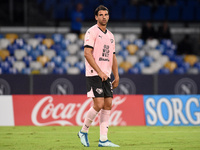 Pietro Ceccaroni of Palermo FC during the Coppa Italia match between SSC Napoli and Palermo FC at Stadio Diego Armando Maradona Naples Italy...