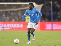 Andre-Frank Zambo Anguissa of SSC Napoli during the Coppa Italia match between SSC Napoli and Palermo FC at Stadio Diego Armando Maradona Na...