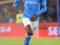 Andre-Frank Zambo Anguissa of SSC Napoli during the Coppa Italia match between SSC Napoli and Palermo FC at Stadio Diego Armando Maradona Na...