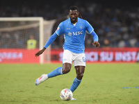 Andre-Frank Zambo Anguissa of SSC Napoli during the Coppa Italia match between SSC Napoli and Palermo FC at Stadio Diego Armando Maradona Na...