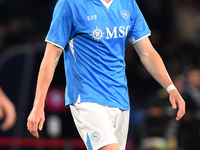 Scott McTominay of SSC Napoli during the Coppa Italia match between SSC Napoli and Palermo FC at Stadio Diego Armando Maradona Naples Italy...