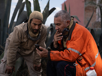 Brigade members from the San Isabel neighborhood, just a few kilometers from downtown Capilla del Monte, prepare to combat the few remaining...