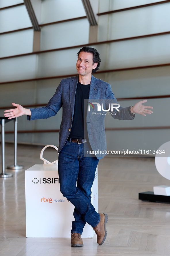 Rodrigo Cortes attends the photocall for Escape during the 72nd San Sebastian International Film Festival in San Sebastian, Spain, on Septem...