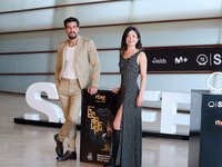 Mario Casas and Anna Castillo attend the photocall for ''Escape'' during the 72nd San Sebastian International Film Festival in San Sebastian...